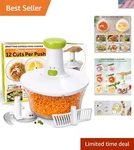 Express Manual Food Chopper 6.8 Cup Hand Veggie Fruit Herb Cutter Compact. Fixed Price $45.99.