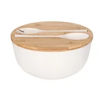 Gehe Bamboo Salad With Servers Set - Large 9.8 Inches Mixing Bowls Solid.... Fixed Price $38.42.