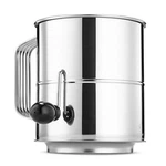 8 Cup Flour Sifter Stainless Steel Rotary Hand Crank Fine Mesh Baking Tool. Fixed Price $32.85.