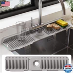 Doeklpo 24 Inch Silicone Faucet Mat For Kitchen Sink Splash Guard - 7 Slope. Fixed Price $24.66.
