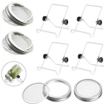 Sprouting Lids Growing Kit - 316 Stainless Steel White Stands. Fixed Price $24.13.