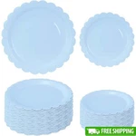 Scalloped Disposable Paper Plates 25PCS Dinner Dessert Party Events New. Fixed Price $15.38.