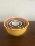 Vtg Gibson Rainbow 8-PC. Set Porcelain Nesting Mixing Bowls 3-9.5 Inches Euc. Fixed Price $58.00.