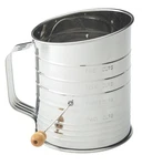 Mrs. Anderson's Baking Hand Crank Flour Sifter, Stainless Steel, 5-CUP Capaci.... Fixed Price $23.72.