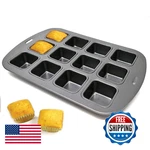 Norpro Nonstick 12-CAVITY Linking Brownie Muffin Cupcake Pan, Square. Fixed Price $37.36.