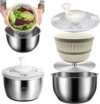 Large 5.3QT Salad Spinner Quick & Drain, Multi-use Colander. Fixed Price $26.40.