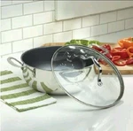 Princess House Stainless Steel Nonstick 4-QT. Chef's Casserole W/lid 5677. Fixed Price $139.95.