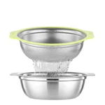Ahiaboat Colander Stainless Steel Microporous 4QT Large Capacity Rice Strainer W. Fixed Price $41.94.