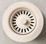 Elkay LKQD35PA 3-1/2" Disposal Flange With Basket Strainer, Parchment. Fixed Price $25.97.