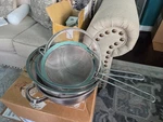 5PC Set Stainless Steel Strainer Fine Mesh Colander Handle Sifter Sieve Drainer. Fixed Price $10.80.