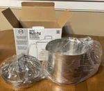 New Krona Norpro Silver Stainless Steel 8 Cup Multi Pot With Straining Lid. Fixed Price $33.99.
