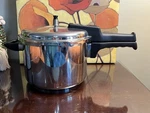 Ultrex 18/10 Stainless Steel 6 Quart Pressure Cooker + Basket 42011C. Fixed Price $38.00.
