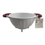 New Kitchenaid 3 Quart Colander Strainer Classic Empire Red Hera. Fixed Price $40.60.