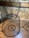 Vintage Collapsible Fish Basket Steel Wire Mesh 20IN Long Works Perfect Usa Rare. Fixed Price $29.00.