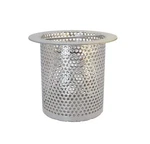 4" Commercial Floor Drain Strainer, Tall, Perforated Stainless Steel. Fixed Price $101.88.