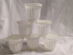 Tupperware "jel-ettes" Gelatin Molds, Cups, Bases & Lids (297-7), Set Of 6. Fixed Price $12.10.