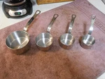 Williams-sonoma Stainless Steel Measuring Cups (set Of 4) 1/4, 1/3, 1/2, &. Fixed Price $19.95.
