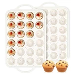 Funbaky Silicone Mini Muffin Pan, Metal 24-CUP: 2PCS, Confetti. Fixed Price $31.99.