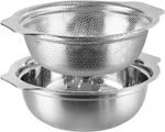 Extra Large Stainless Steel Colander, 5.5QT, Stanless. Fixed Price $36.23.