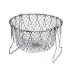 304 Stainless Steel Foldable Steam Rinse Fry Basket Strainer Net Kitch.... Fixed Price $18.42.