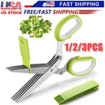 Herb Scissors Set With 5 Blades And Cover - Multipurpose Kitchen Chopping Shear. Fixed Price $18.38.