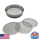 Soil Sifter Set: Stainless Steel Sieve Meshes For Rock, Sand & (3/6/9MM). Fixed Price $42.22.