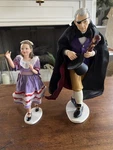 Clara With Herr Drosselmeyer Figurines Kurt Adler Nutcracker Rare Htf. Fixed Price $69.00.