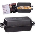 Articasting 11X5 Iron Loaf Pan With Lid 5.8 Qt Inch, Black. Fixed Price $71.23.