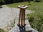 Vintage Wooden Nut Drop & Twist Pecan Cracker, Unusual Primitive. Fixed Price $16.68.