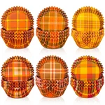 Jarthenaamcs 600PCS Fall Thanksgiving Cupcake Liners Autumn Plaid Baking Cups.... Fixed Price $15.67.