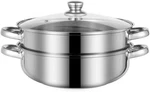 Steamer For Cooking, 5.0 Quarts Stainless Steel Pot, 2-TIER Food. Fixed Price $37.55.