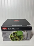 Oxo, Softworks One-handed Pump Salad Spinner New Box. Fixed Price $14.50.