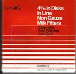 Kenag Disk 4 9/16" 100 Count D506 Non Gauze Milk Filters Cattle Dairy. Fixed Price $12.25.