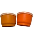 Vtg Tupperware Mini Containers Seals Lot Of 2 Orange 1970S-80S Made Usa. Fixed Price $11.47.