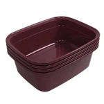 Ggbin 14 Plastic Dish Pan, (wine Red, Packs) Quart,. Fixed Price $37.35.
