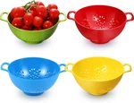 4 Pack Mini Colander For Kitchen Plastic Berry Strainer With Double Handles 7.5. Fixed Price $26.44.