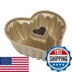 Martha Stewart Dunelle 10.75" Heart Shaped Cake Mold Cast Aluminum Nonstick Fl. Fixed Price $43.54.
