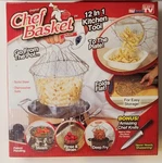 The Original Chef Basket Deluxe 12-IN-1 Kitchen Tool Advertised Seen On Tv. Fixed Price $12.99.
