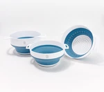 Henning Lee Set Of Nestable Colander Bowls Model K90322. Fixed Price $19.99.