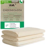 Yjl Organic Cheesecloth 54 Sq Ft Unbleached Cotton 6 Yards. Fixed Price $19.99.