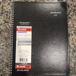 2026 Weekly Appointment Book Planner, 8" X 11" Large Dayminder, Black (G5200026). Fixed Price $15.00.