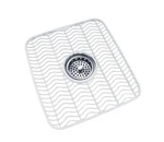 Sink Protector Mat Plastic With Center Drain Cutout 11 X 12" White. Fixed Price $9.99.