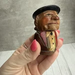 Rare Vintage Old Anri Hand Carved Wood Nutcracker Man Figurine Cork Missing. Fixed Price $29.00.