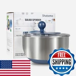 Stainless Steel Salad Spinner, 5.3 Qt Lettuce With Non-slip Base, Drain. Fixed Price $41.82.