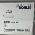 Kohler R3847-4-NA Double Equal Kitchen Sink, 4-HOLE, 9" Depth, Stainless Steel. Fixed Price $200.00.