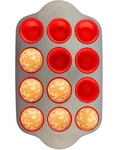 Boxiki Kitchen Non-stick 12 Cup Silicone Muffin Pan With Steel Frame Bpa Fr.... Fixed Price $55.91.