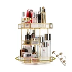 Zoofox 360 Degree Rotating Glass Makeup Organizer, Large Cosmet... Fast Usa Ship. Fixed Price $71.19.