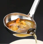 Stainless Steel Oil Separator Soup Ladle, Kitchen Fat Skimmer - Grease Strainer. Fixed Price $13.39.