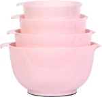 Boxedhome Nesting Plastic Mixing Bowl Set, 4 Piece With Pour Spo. Fixed Price $41.16.