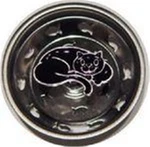 7338 Black Enamel Curled Cat Kitchen Sink Strainer Stopper Billy Joe Homewares. Fixed Price $25.99.